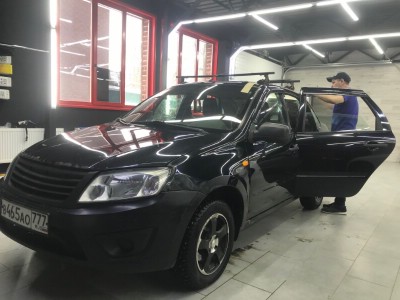 Тонирование задней полусферы Lada Granta