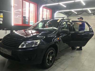 Тонирование задней полусферы Lada Granta