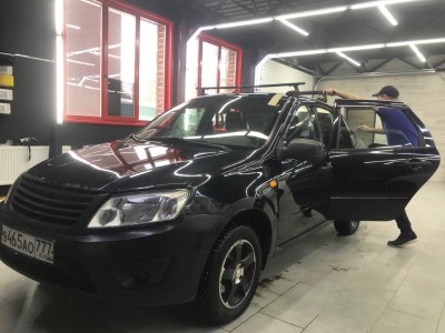 Тонирование задней полусферы Lada Granta