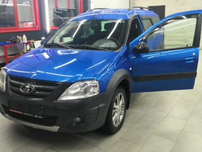 Тонирование задней полусферы Lada Largus Cross