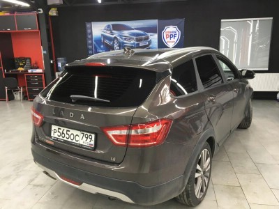 Тонирование задней полусферы Lada Vesta