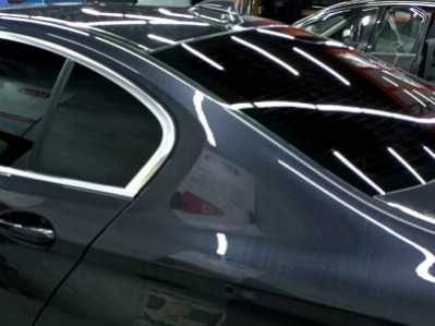 Тонирование задней полусферы на BMW 520