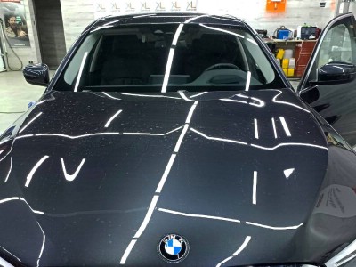 Тонирование задней полусферы на BMW 520