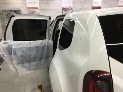 Тонирование задней полусферы Renault Duster