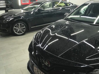 Тонирование задней полусферы Toyota Camry V70