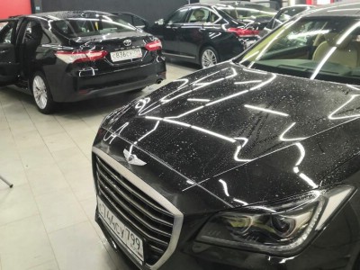 Тонирование задней полусферы Toyota Camry V70