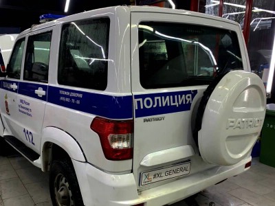 Тонирование задней полусферы УАЗ Patriot