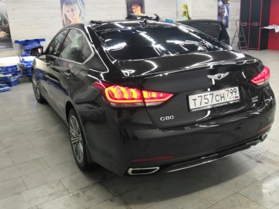 Тонирование задней полусферы Hyundai Genesis G90 4D Sed 2016-