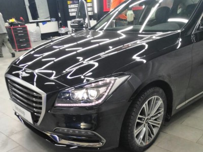 Тонирование задней полусферы Hyundai Genesis G90 4D Sed 2016-