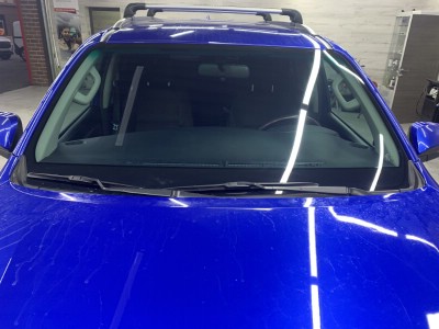 Замена бронепленки лобового стекла Toyota Fortuner