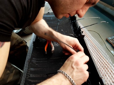 Установка сетки в бампер