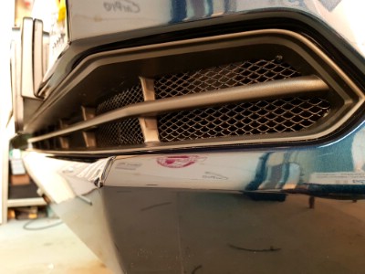 Установка сетки в бампер