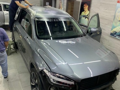 Стайлинг защита кузова матовой полиуретановой плёнкой Volvo XC-90