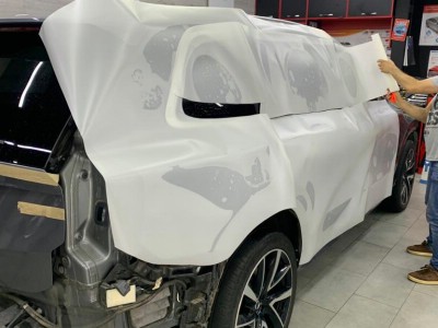 Стайлинг защита кузова матовой полиуретановой плёнкой Volvo XC-90