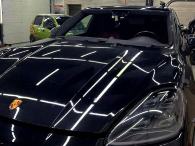 Замена и бронирование лобового стекла плёнкой Clearplex Porshe Cayenne