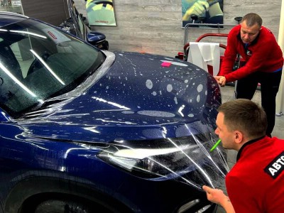 Защита капота полиуретановой пленкой Hyundai Tucson