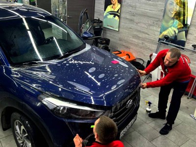 Защита капота полиуретановой пленкой Hyundai Tucson