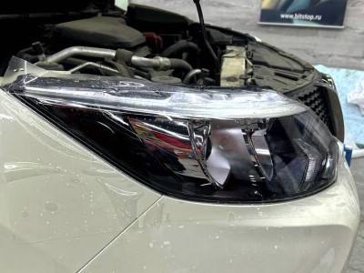 защита передней оптики полиуретановой пленкой Nissan Qashqai